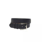 Blue Leather Men Belt