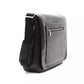 Black Leather Men Messenger Bag