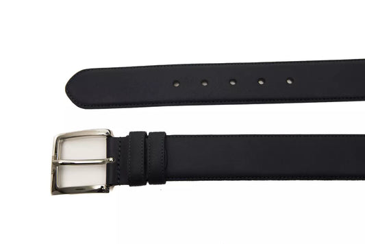 Blue Leather Men Belt