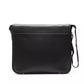 Black Leather Men Messenger Bag