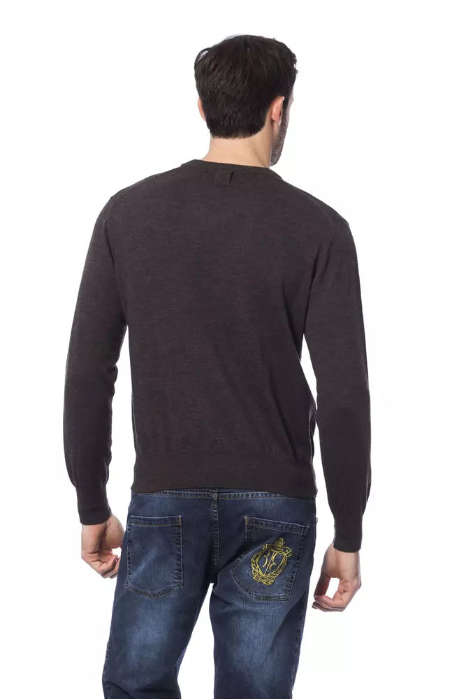 Brown Merino Men Sweater