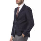 Blue Wool Men's Blazer