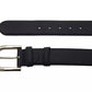 Blue Leather Men Belt