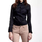 Black Cotton Women Shirt