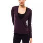 Purple Wool Women Sweater