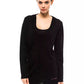 Black Wool Women Cardigan