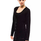 Black Wool Women Cardigan