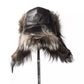 Gray Fox Fur Men Cap