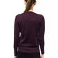 Purple Wool Women Sweater