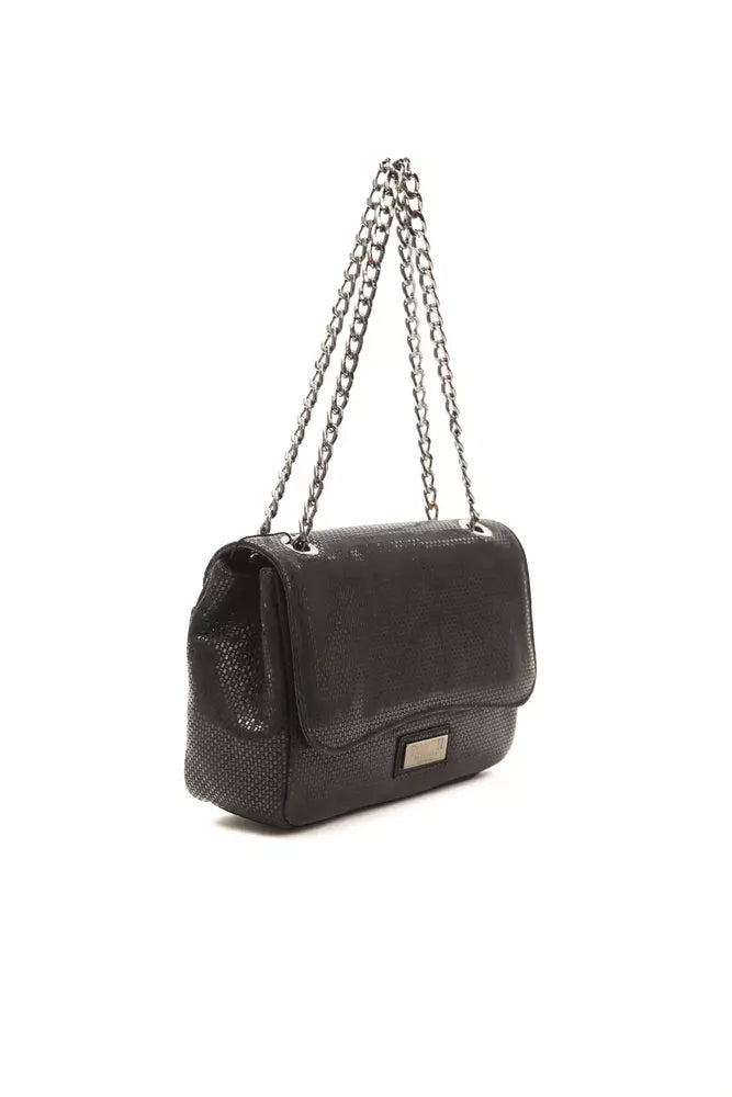 Black Leather Women Crossbody