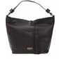 Sleek Black Leather Shoulder Bag
