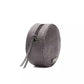 Gray Leather Women Crossbody Bag