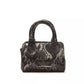 Gray Leather Women Handbag