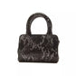 Gray Leather Women Handbag