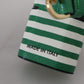 Green Leather Strap Gold Metal Logo Airpods Case