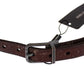 Elegant Italian Leather Belt in Rich Brown