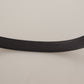 Elegant Black Leather Belt with Metal Buckle
