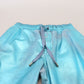 Metallic Blue Cotton Stretch Joggers