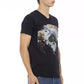 Black Cotton Men T-Shirt