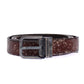 Elegant Italian Leather Belt in Rich Brown