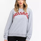 Gray Cotton Women Sweatshirt
