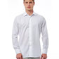 White Cotton Men Shirt