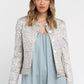 Beige Cotton Women Blazer