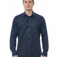 Blue Cotton Men Shirt