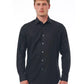 Black Cotton Men Shirt