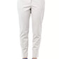 Beige Cotton Women Pant