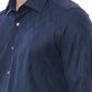 Blue Cotton Men Shirt