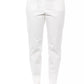 White Cotton Women Trouser