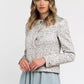 Beige Cotton Women Blazer