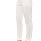 Beige Cotton Women Trouser