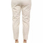 Beige Cotton Women Pant