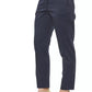 Blue Cotton Women Trouser