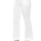 White Cotton Women Trouser