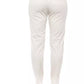 Beige Cotton Women Trouser