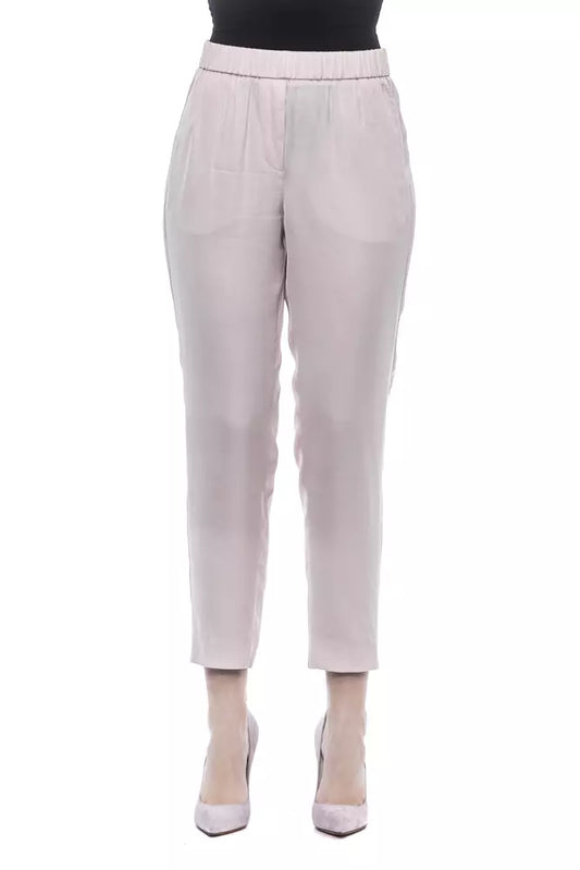 Pink Viscose Women Pant