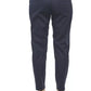 Blue Cotton Women Trouser