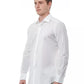 White Cotton Men Shirt