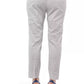 White Cotton Women Trouser