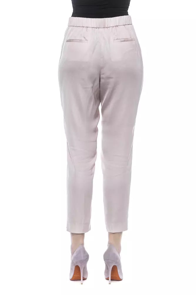 Pink Viscose Women Pant