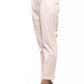 Pink Cotton Women Trouser