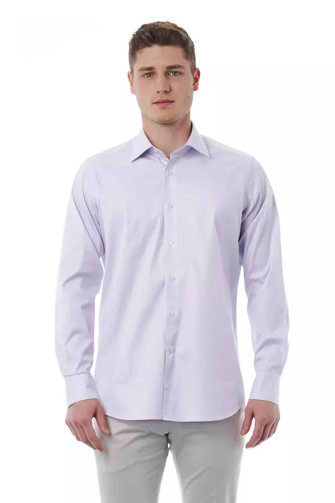 Pink Cotton Men Shirt