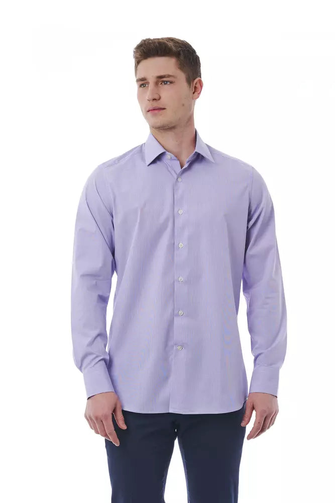 Pink Cotton Men Shirt