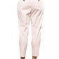 Pink Cotton Women Trouser