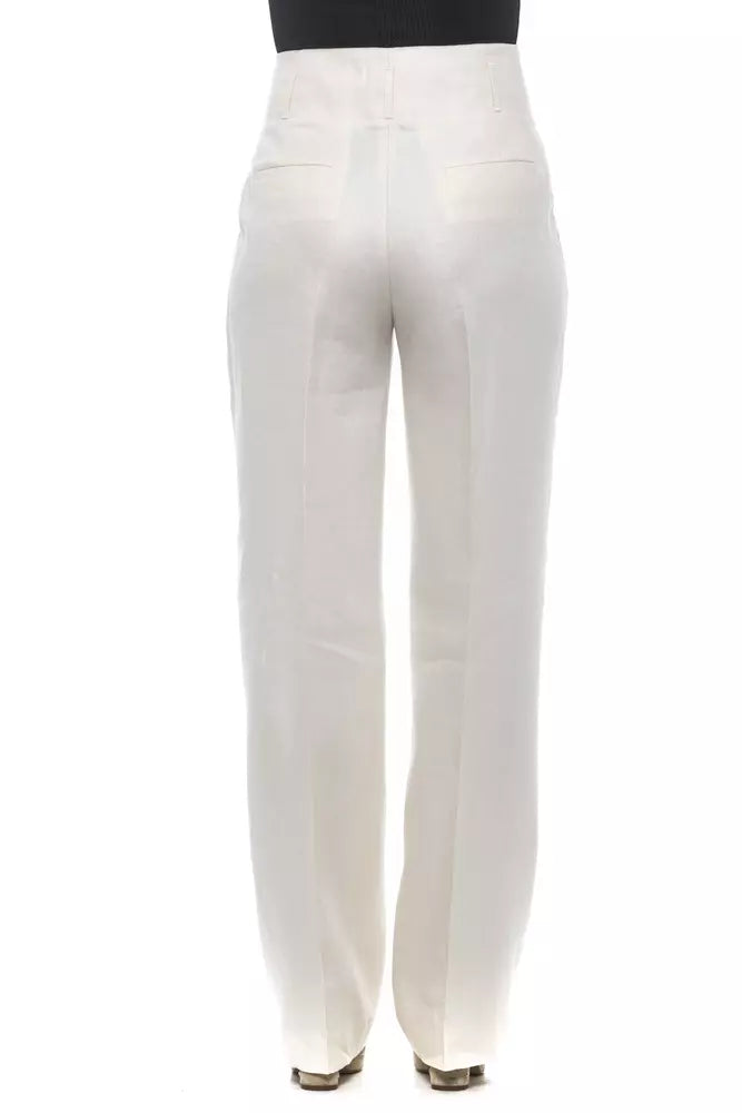 White Flax Women Palazzo Pant