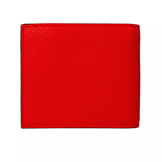 Red Leather Men Wallet