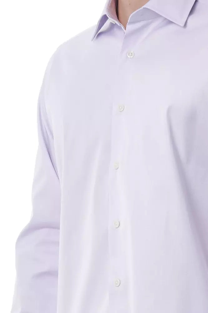 Pink Cotton Men Shirt